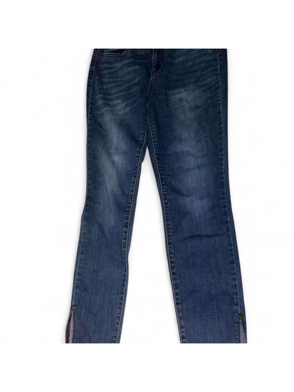 Judy Blue Bay City High Rise Side Slit Skinny Jeans